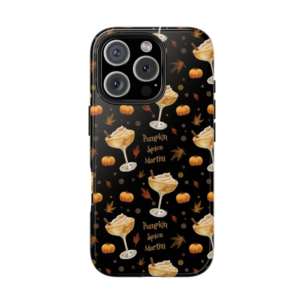 Pumpkin Spice Martini Tough Phone Case — Black Pumpkin Collection Inspired Design