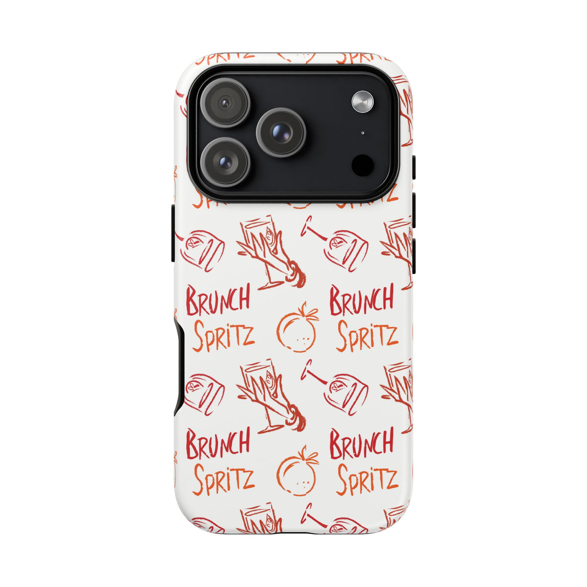 Brunch Spritz Phone Case — Red & Orange Aperol Inspired Design