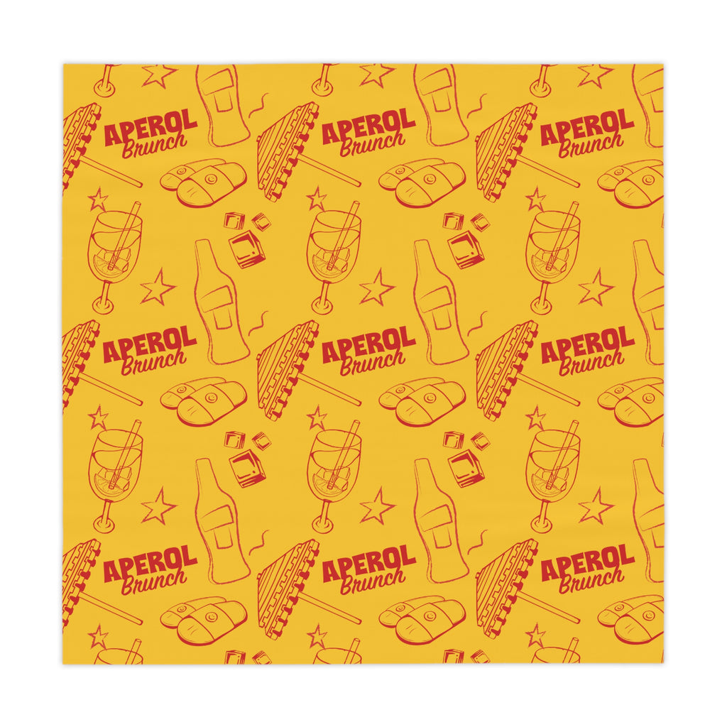Aperol Brunch Tablecloth — Aperol Yellow Collection Inspired Design
