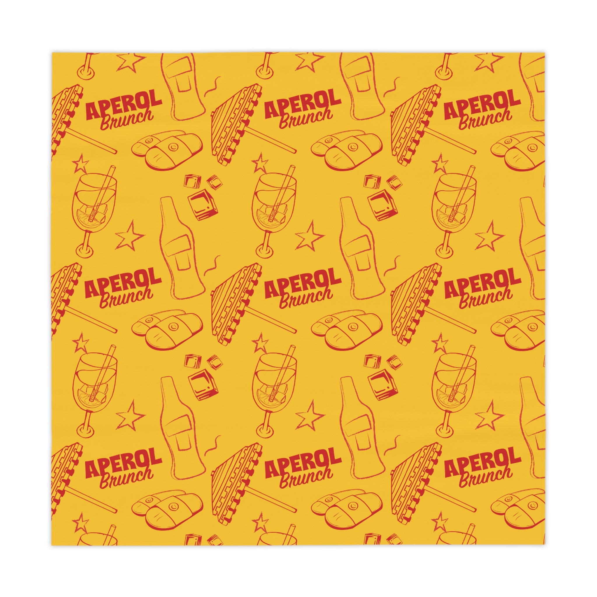 Aperol Brunch Tablecloth — Aperol Yellow Collection Inspired Design