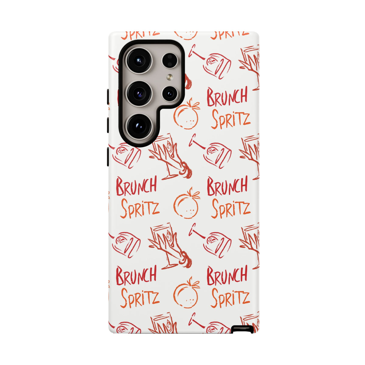 Brunch Spritz Phone Case — Red & Orange Aperol Inspired Design