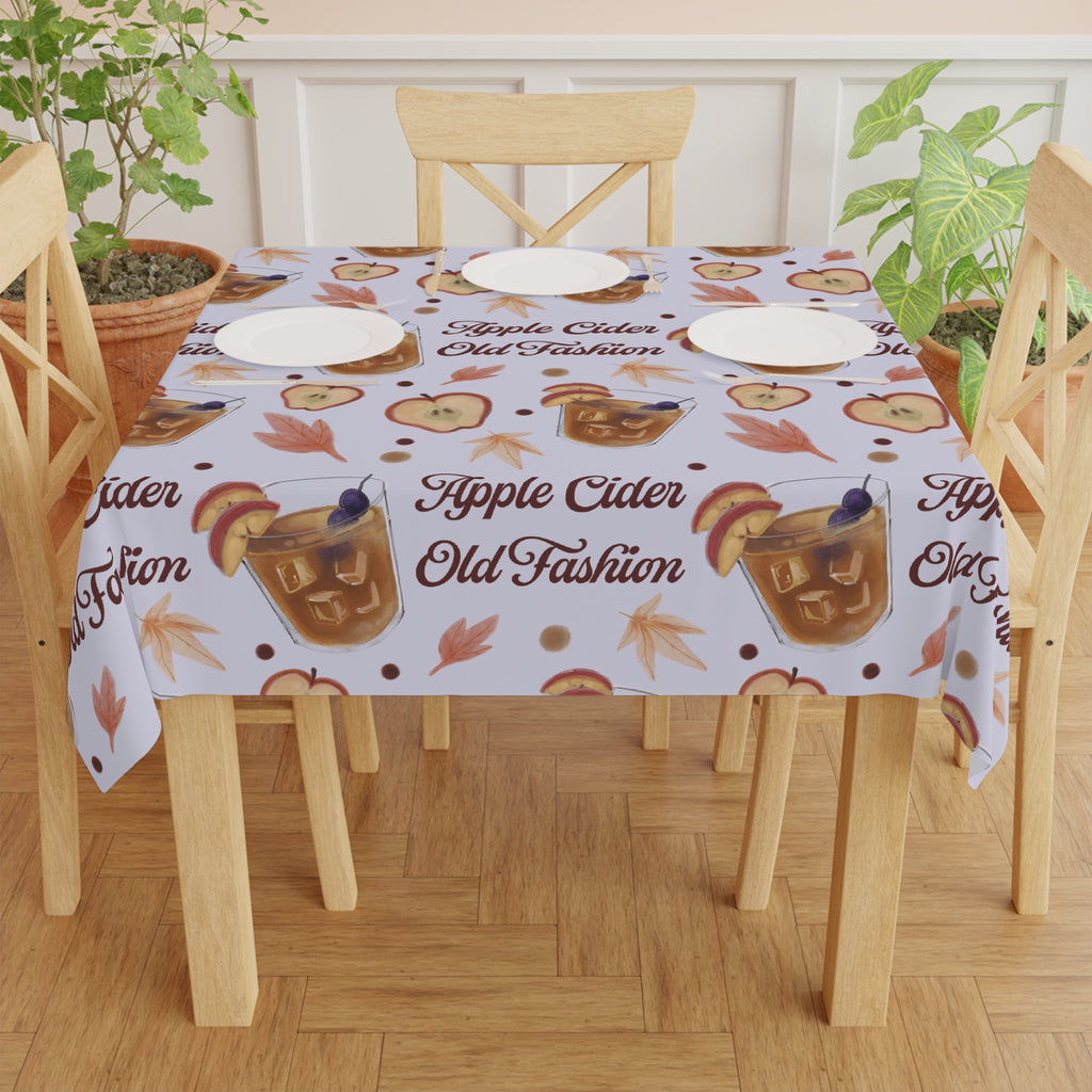 Apple Cider Old Fashioned Tablecloth — Light Violet Apple Cider Collection Inspired Design
