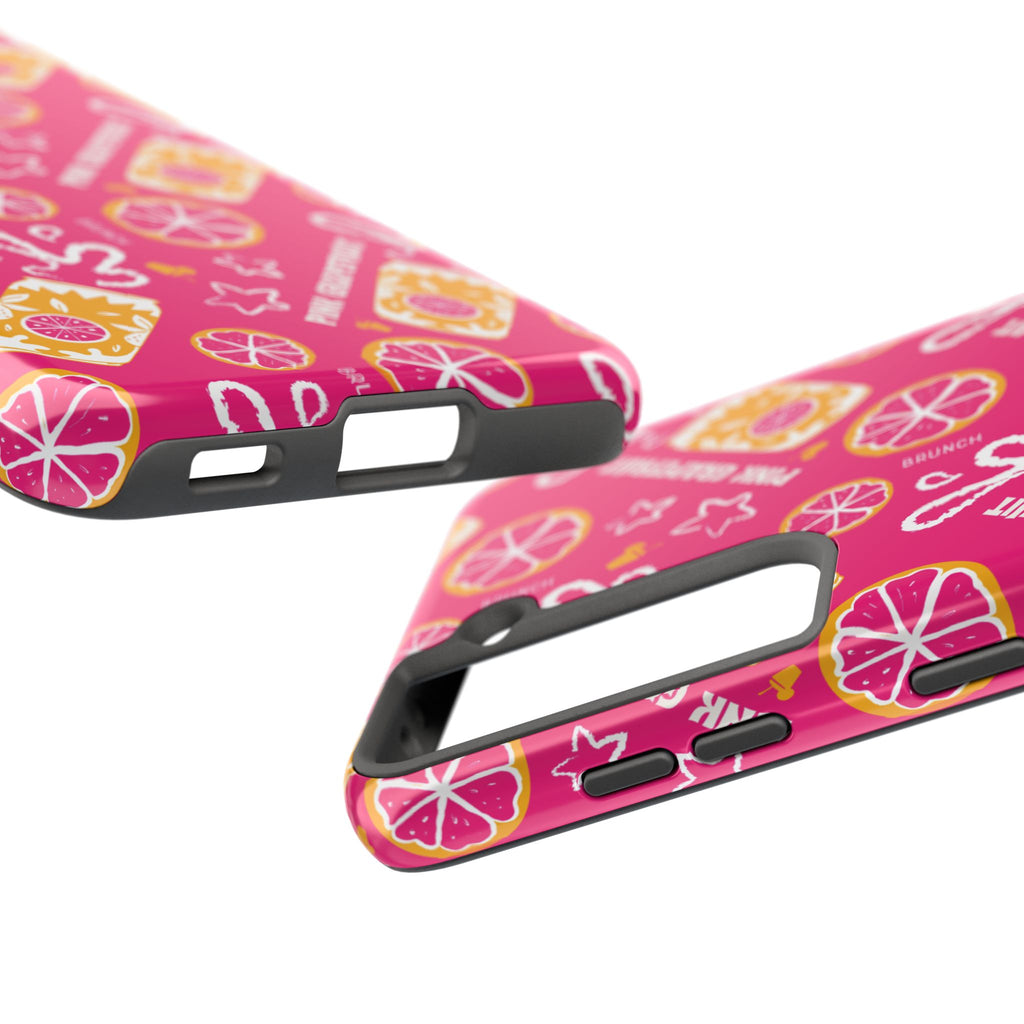 Pink Grapefruit Fruit CollectionTough Phone Case — Pink Aperol Inspired Design