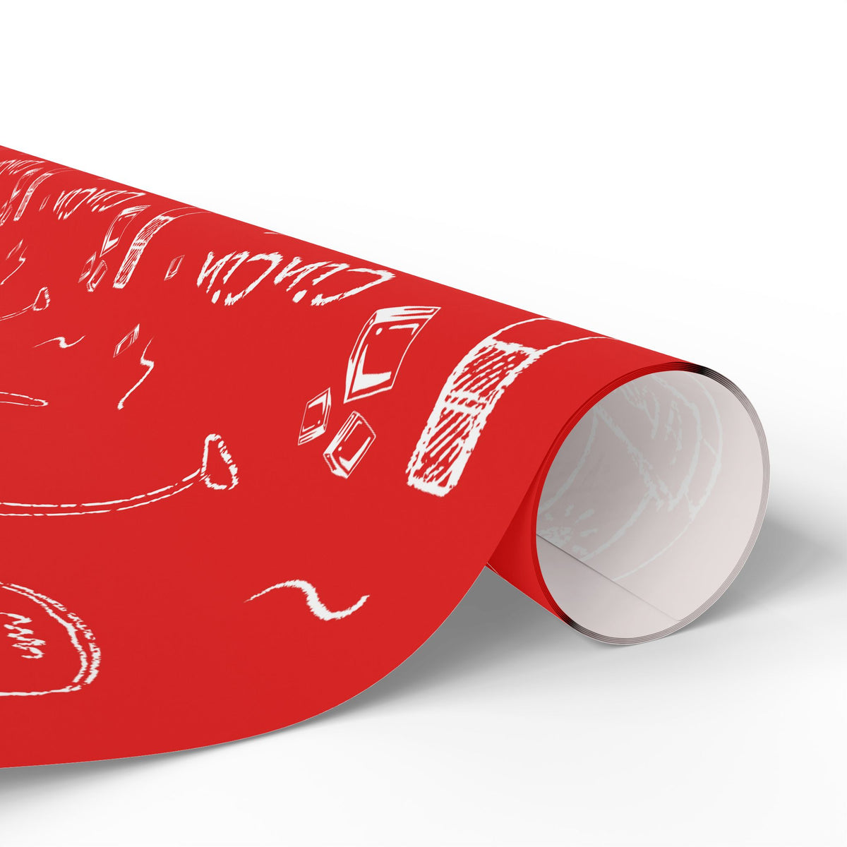 Cin Cin Peel Wrapping Paper Roll — Red Cin Cin Collection Inspired Design