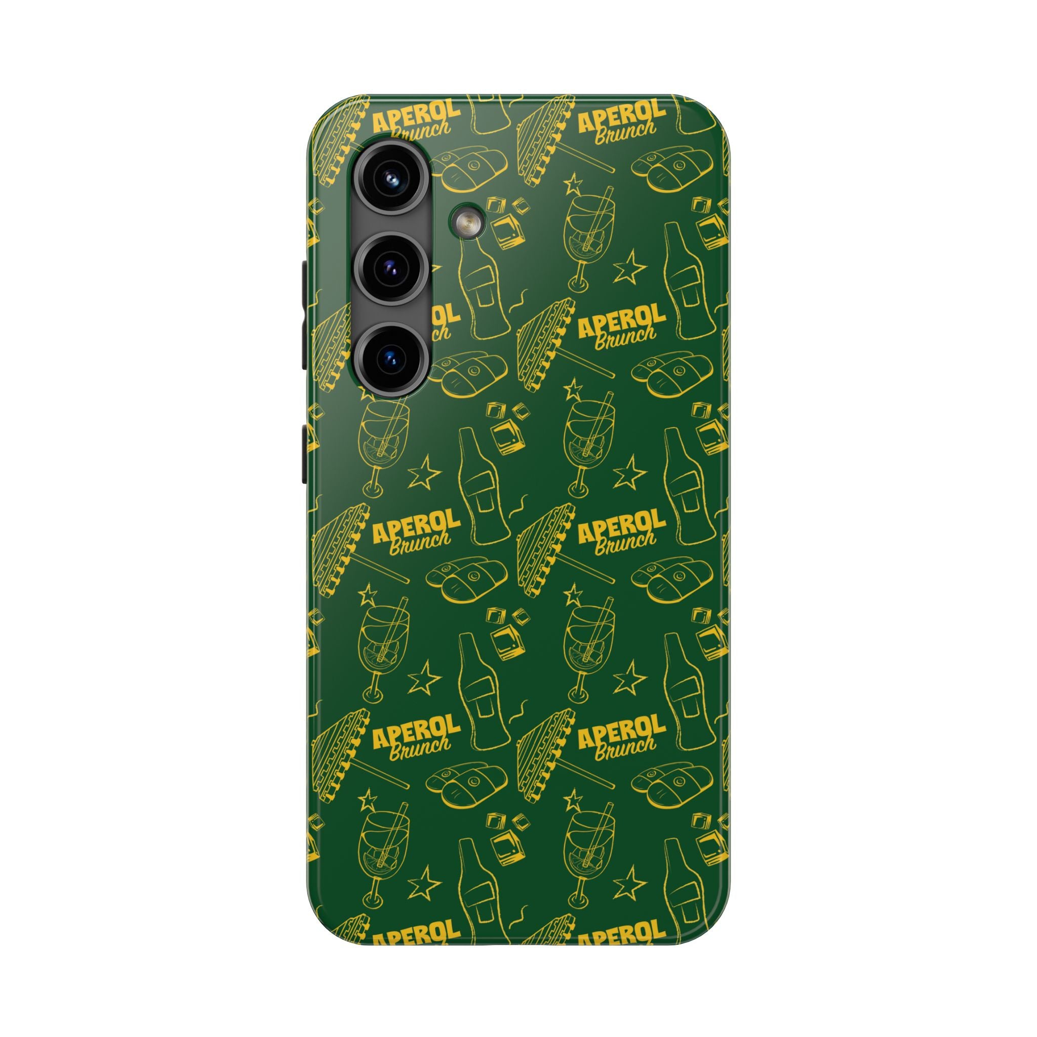 Aperol Brunch Tough Phone Case — Green Aperol Inspired Cover