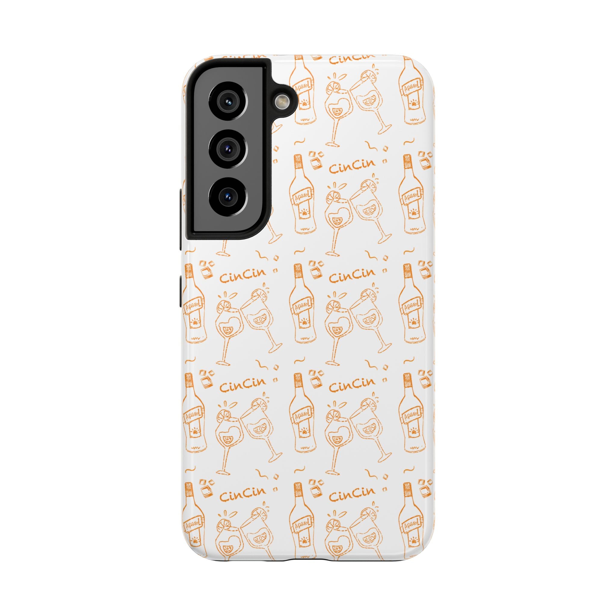 Cin Cin Spritz Tough Phone Case — Citrus Cocktail Pattern