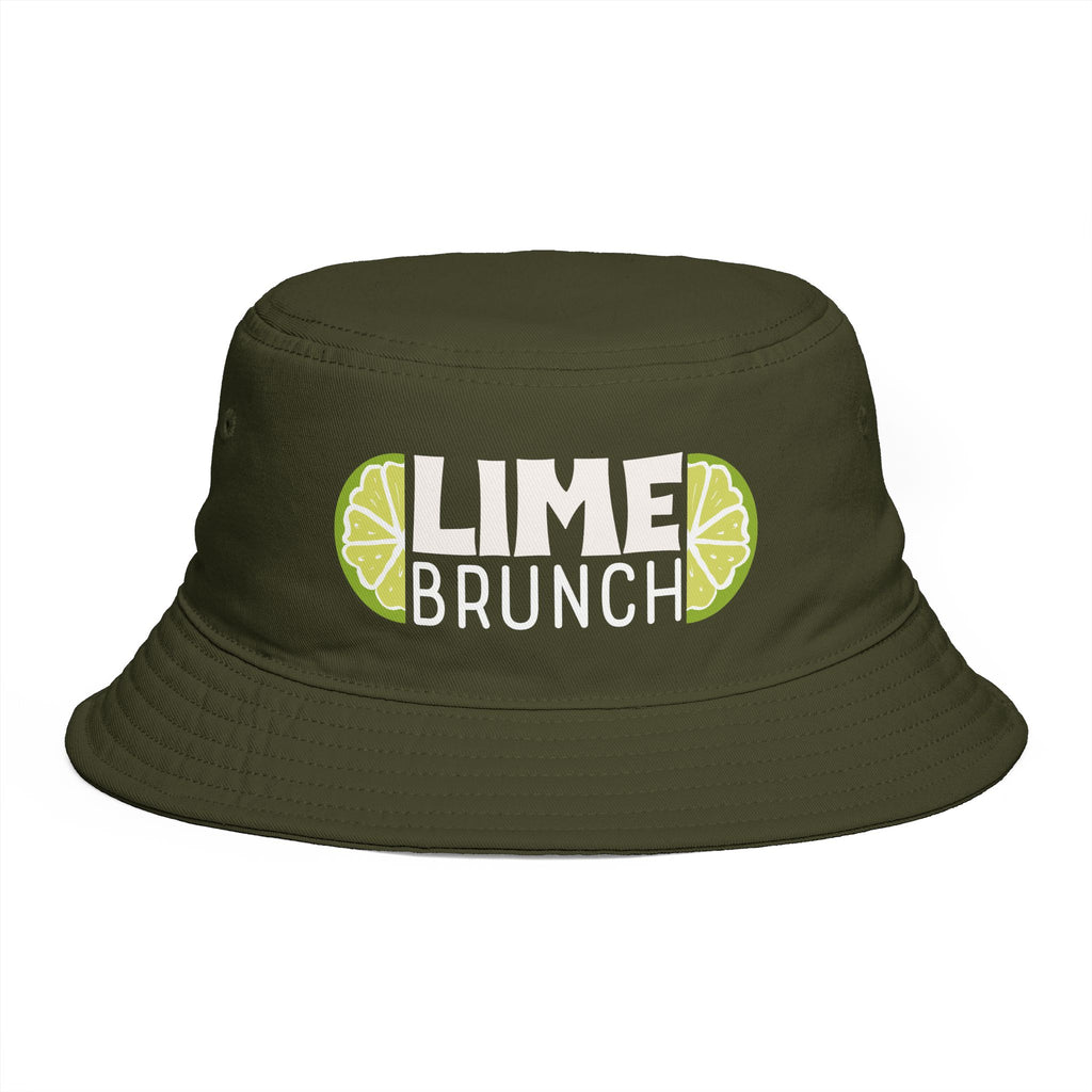 Lime Brunch Bucket Hat – Aperol Spritz Party Hat