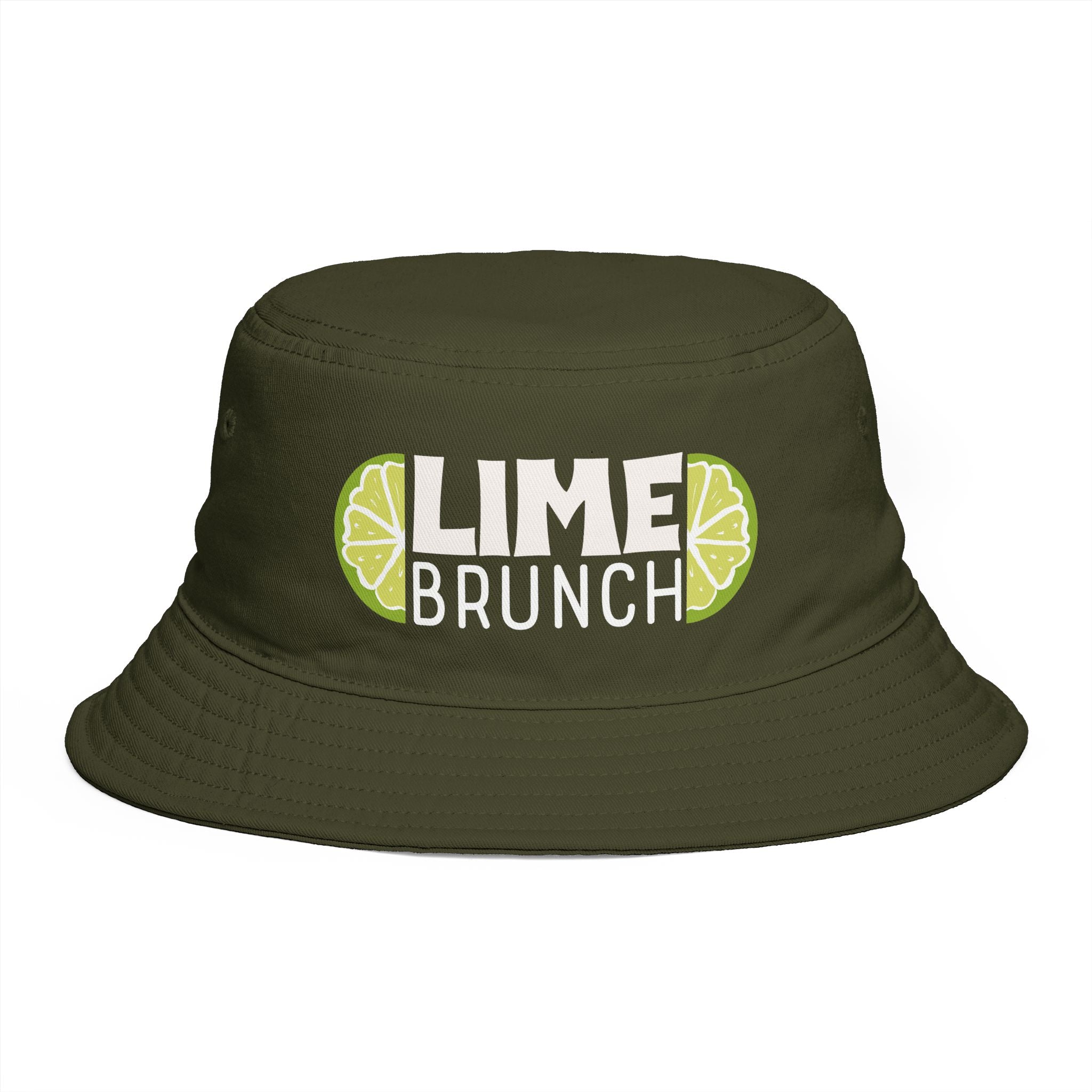 Lime Brunch Bucket Hat – Aperol Spritz Party Hat