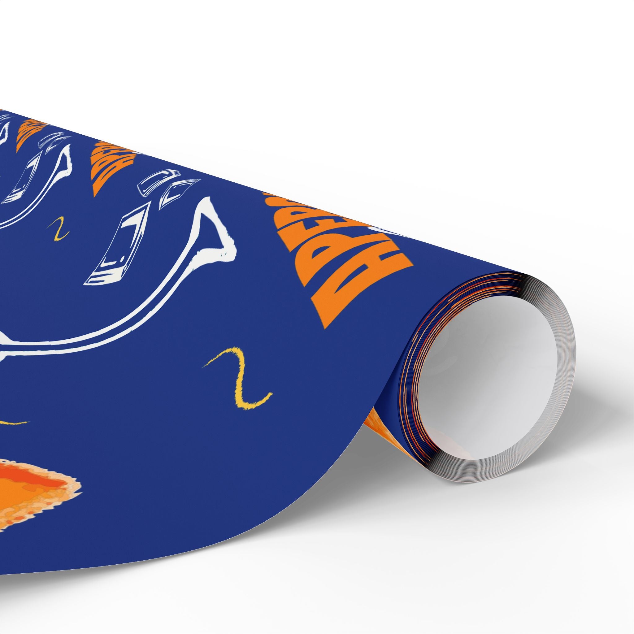 Aperol Spritz Peel Wrapping Paper Roll — Blue Spritz Collection Inspired Design