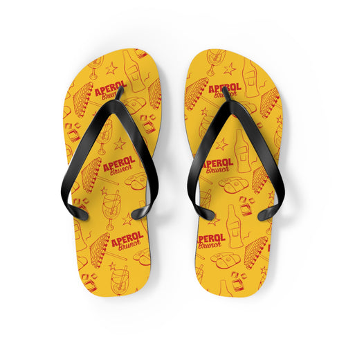Aperol Brunch Flip Flops – Aperol Yellow Collection Inspired Design