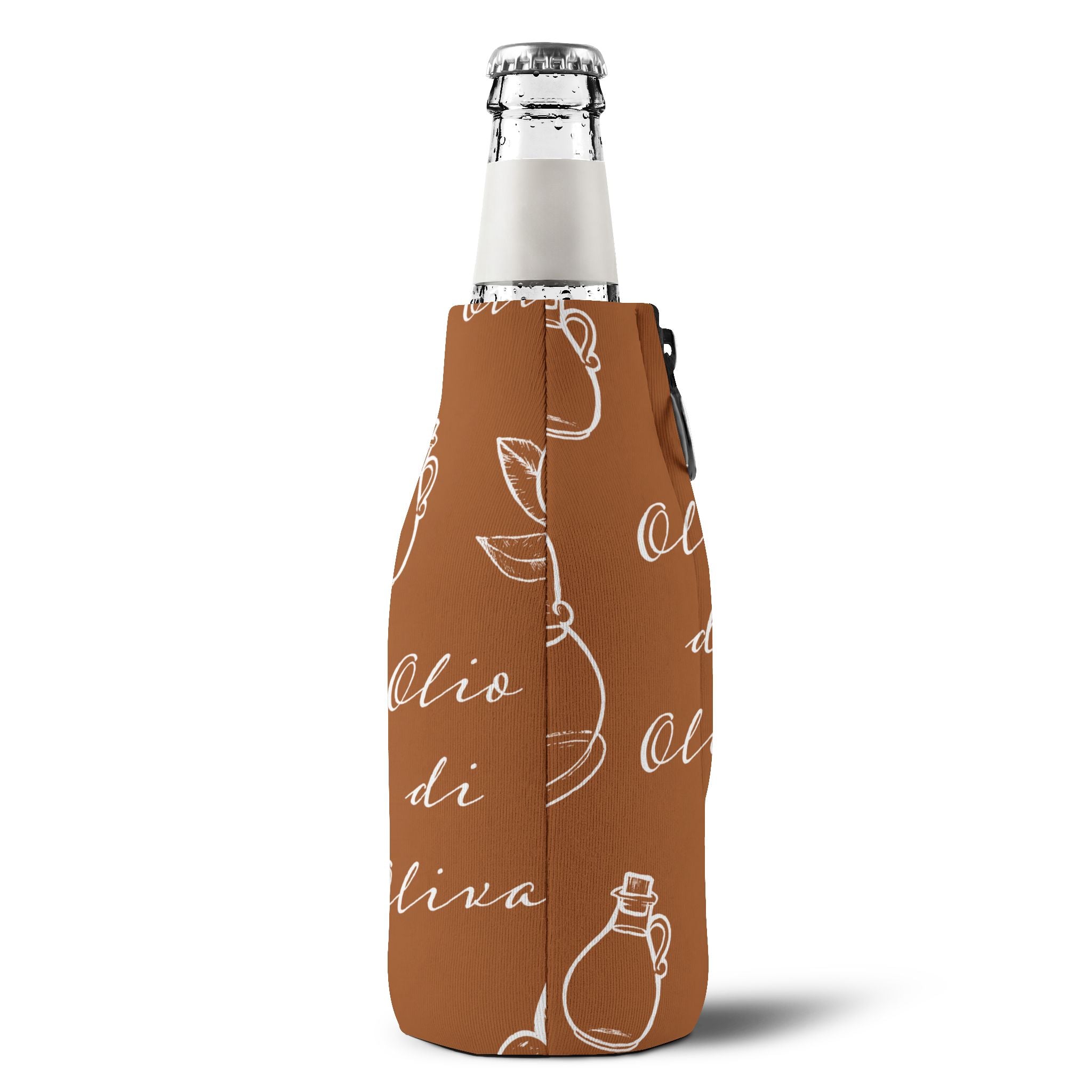 Olive Oil Bottle Cooler Sleeve – Italian Kitchen Bottle Koozie | Mediterranean Picnic Accessor
