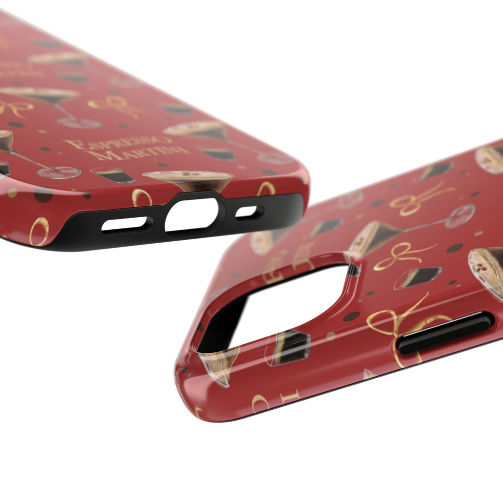 Espresso Martini Tough Phone Case — Red Espresso Collection Inspired Design