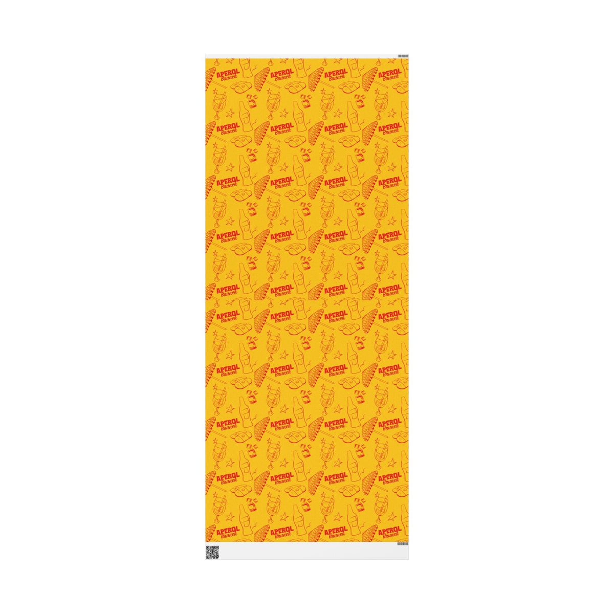 Aperol Brunch Peel Wrapping Paper Roll — Aperol Yellow Collection Inspired Design