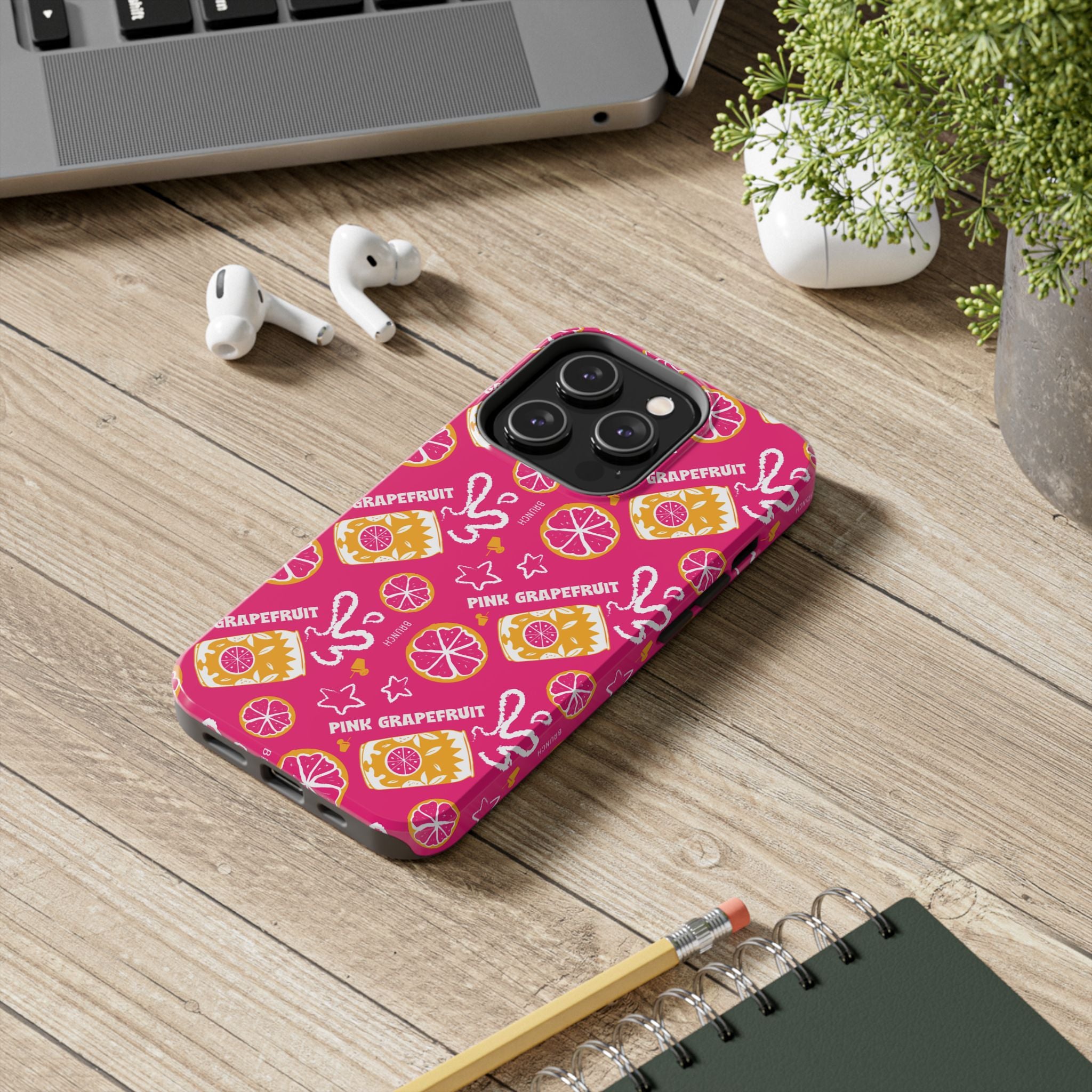Pink Grapefruit Fruit CollectionTough Phone Case — Pink Aperol Inspired Design