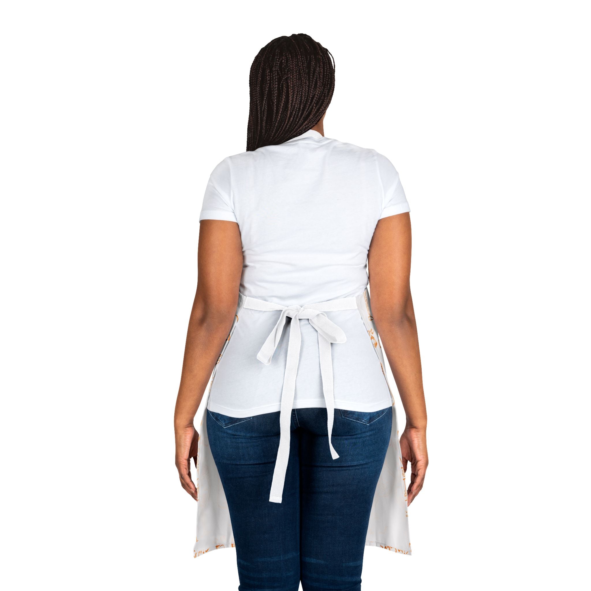 Cin Cin Apron — White Cin Cin Brunch Inspired Design