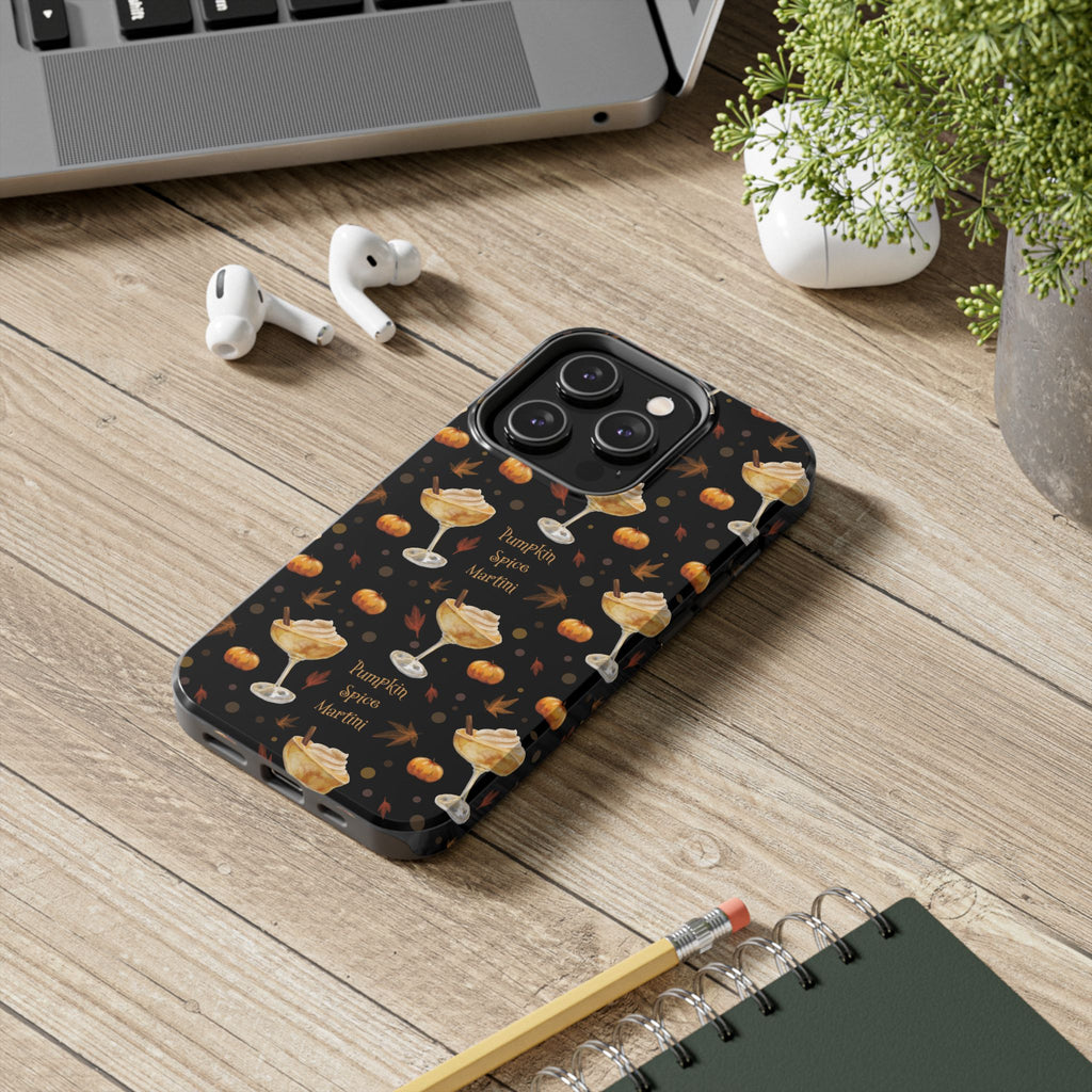 Pumpkin Spice Martini Tough Phone Case — Black Pumpkin Collection Inspired Design