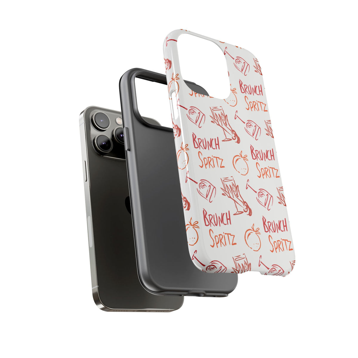 Brunch Spritz Phone Case — Red & Orange Aperol Inspired Design