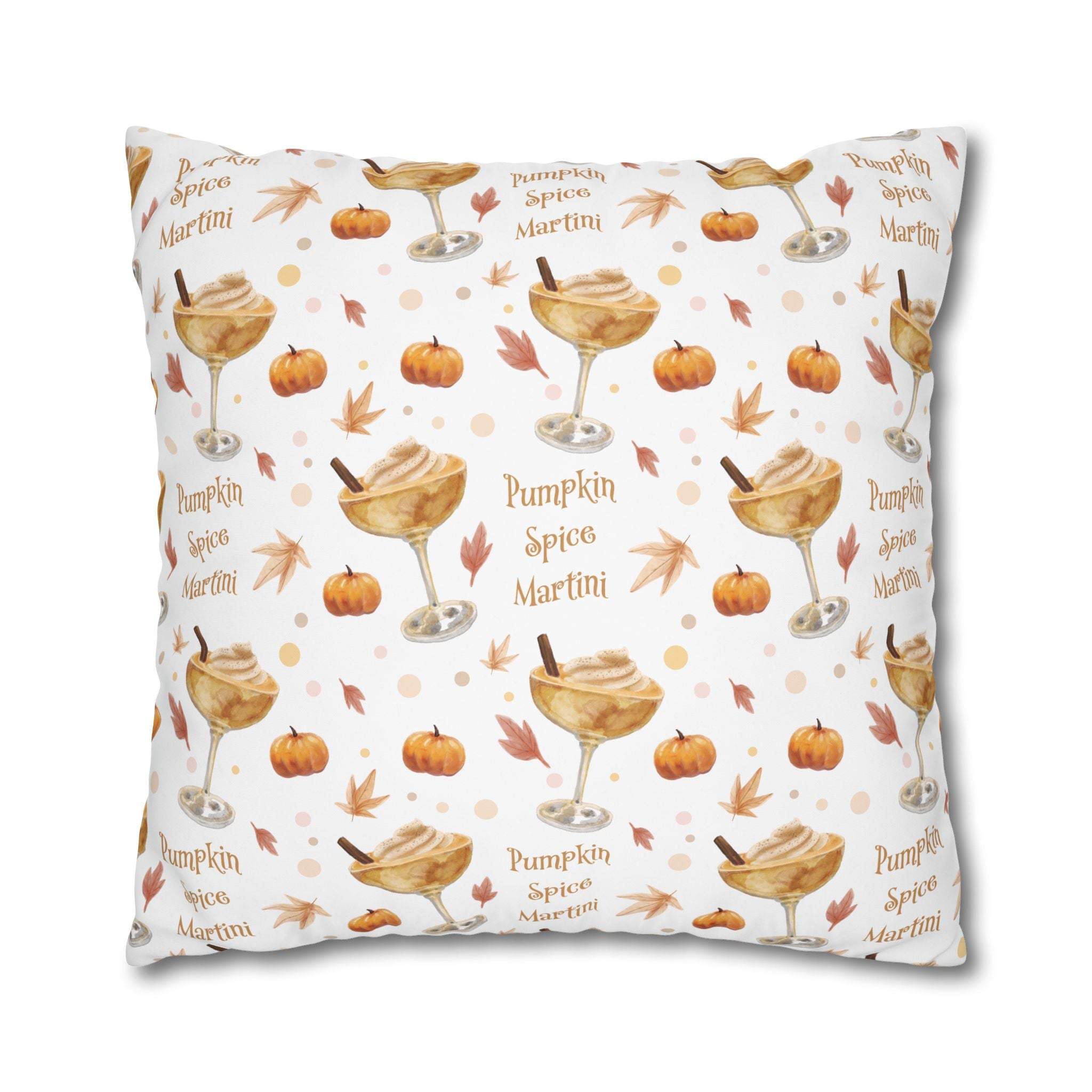 Pumpkin Spice Martini Pillowcase — White Pumpkin Collection Inspired Design