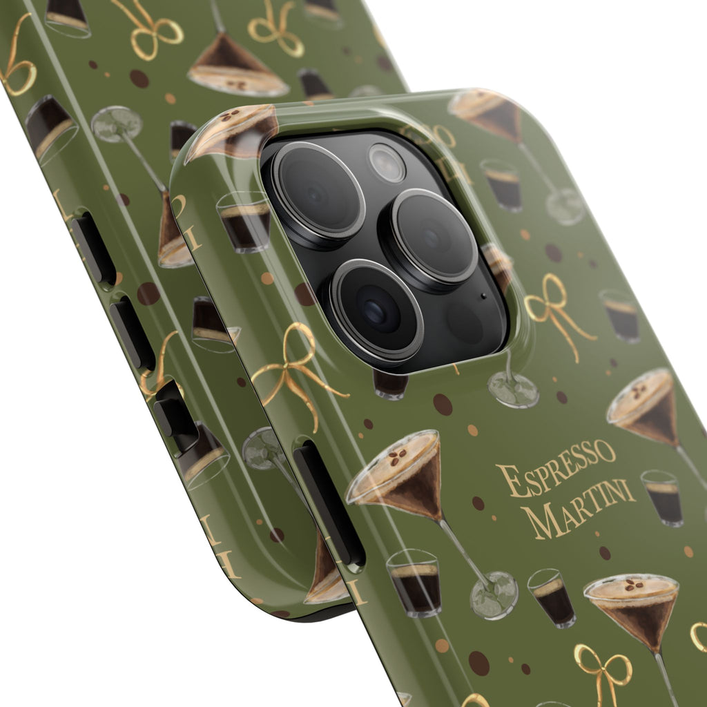 Espresso Martini Tough Phone Case — Olive Green Espresso Collection Inspired Design