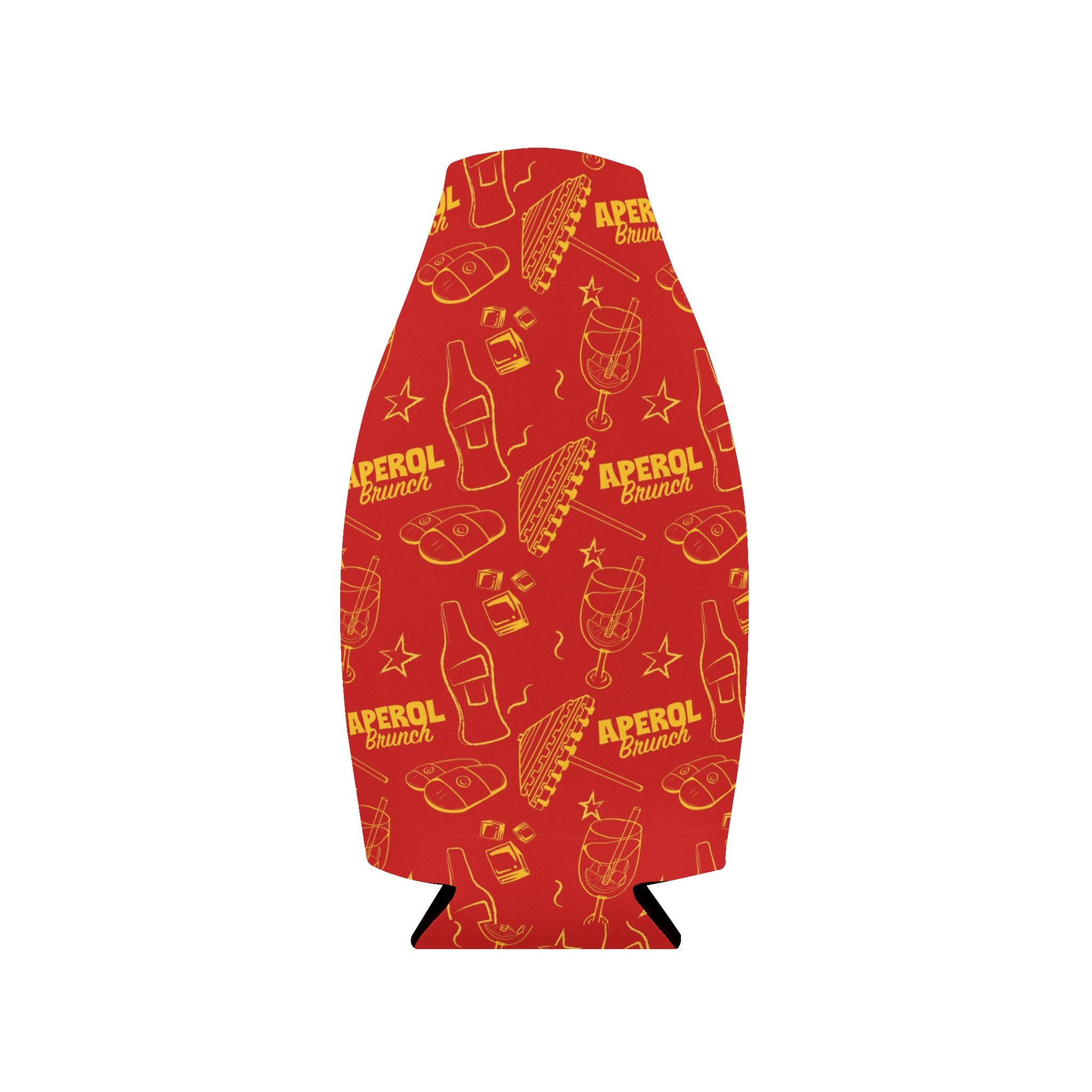 Aperol Brunch Zip-Up Bottle Cooler Sleeve - Red Brunch Collection Inspired Design
