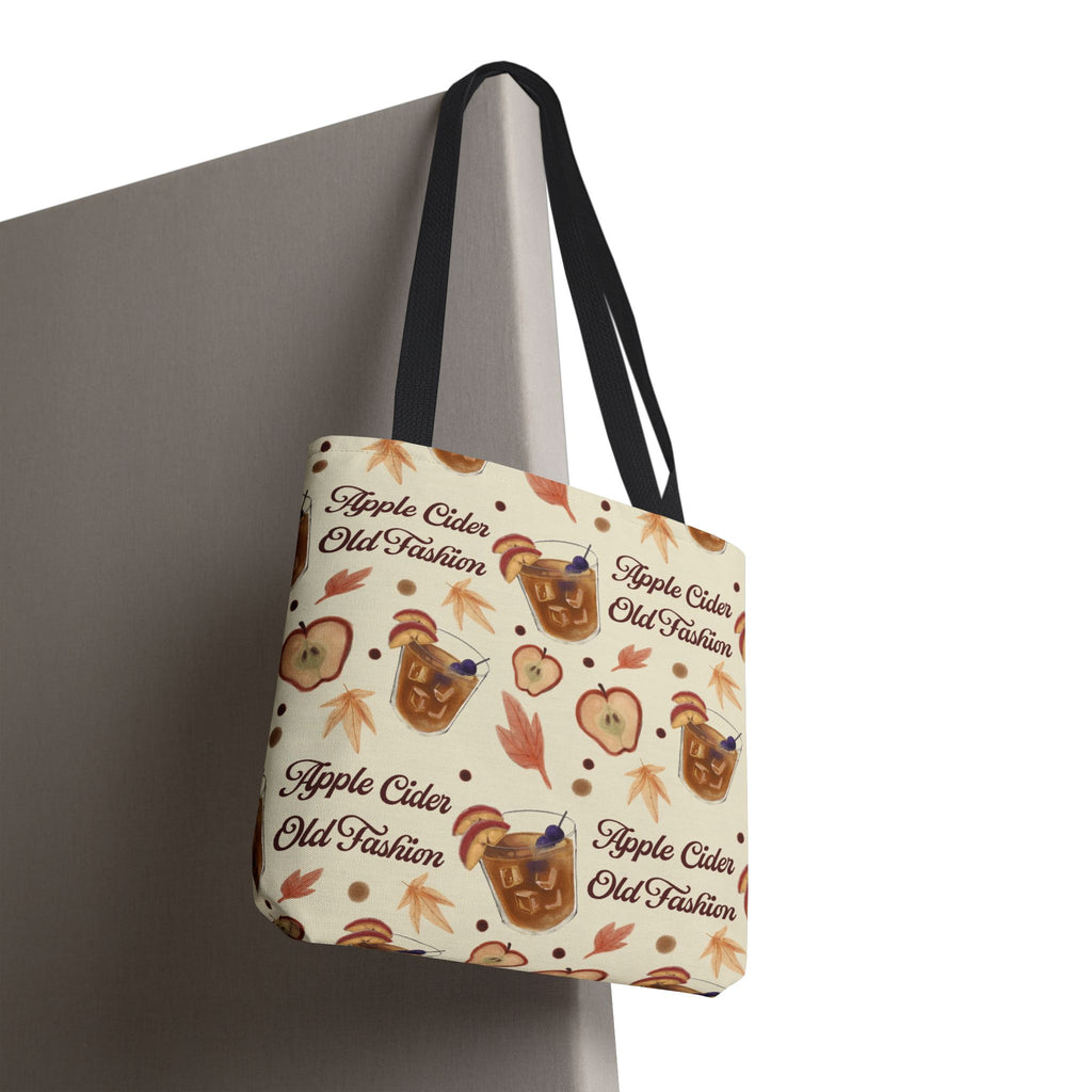 Apple Cider Old Fashioned Tote Bag — Beige Apple Cider Collection Inspired Design