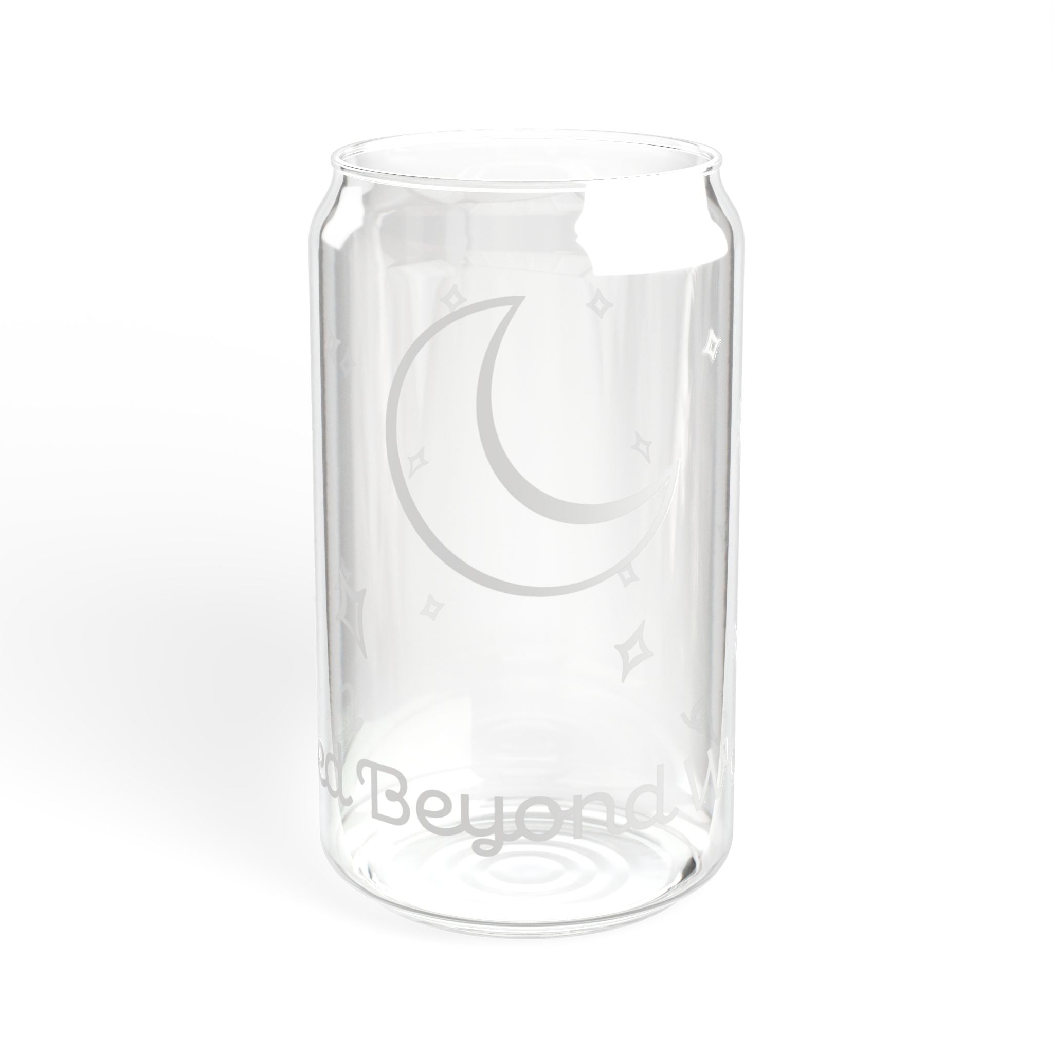 Moon & Stars 16oz Sipper Glass – Celestial Gift for Her | Loved Beyond Words
