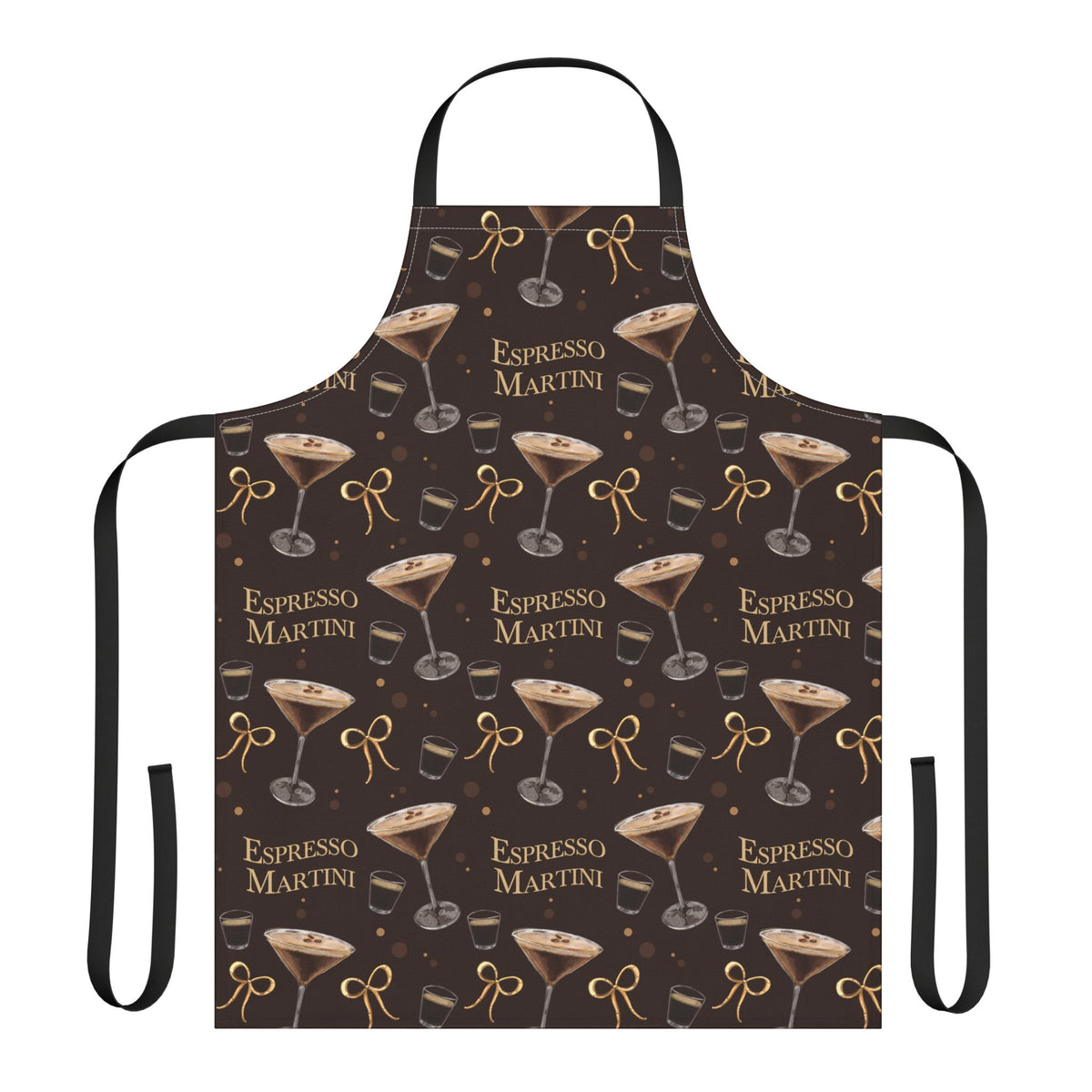 Espresso Martini Apron — Dark Brown Espresso Collection Inspired Design