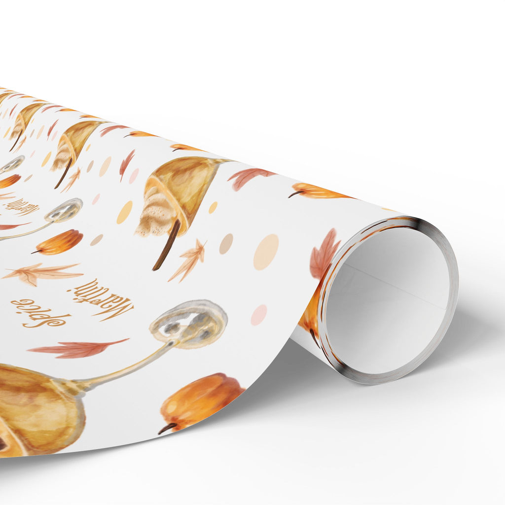 Pumpkin Spice Martini Wrapping Paper Roll – White Pumpkin Collection Inspired Design