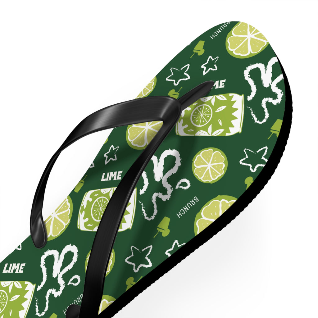 Lime Fruit Brunch Flip Flops – Lime Brunch Collection Inspired Design