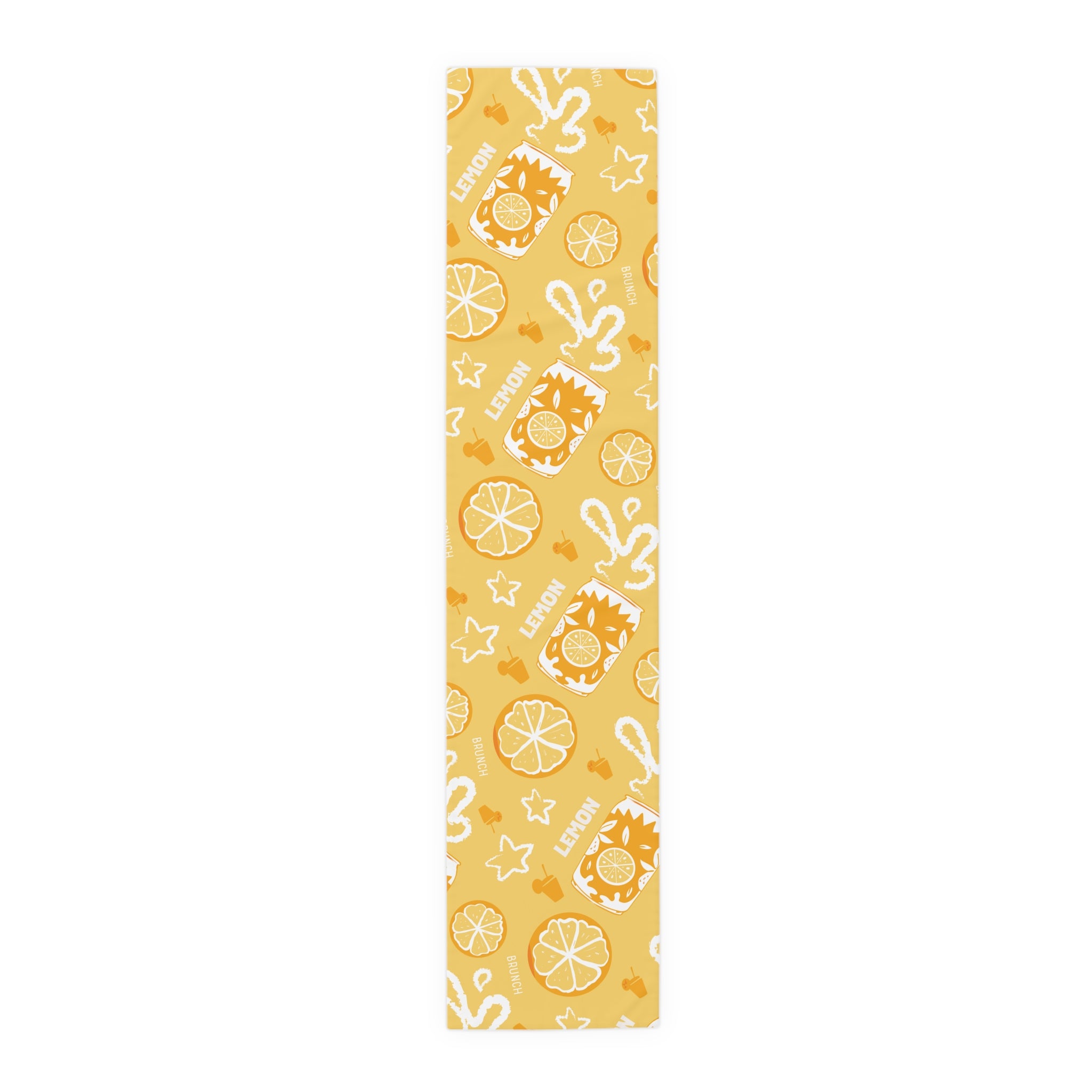 Lemonade Pattern Table Runner — Sunny Citrus Kitchen Decor