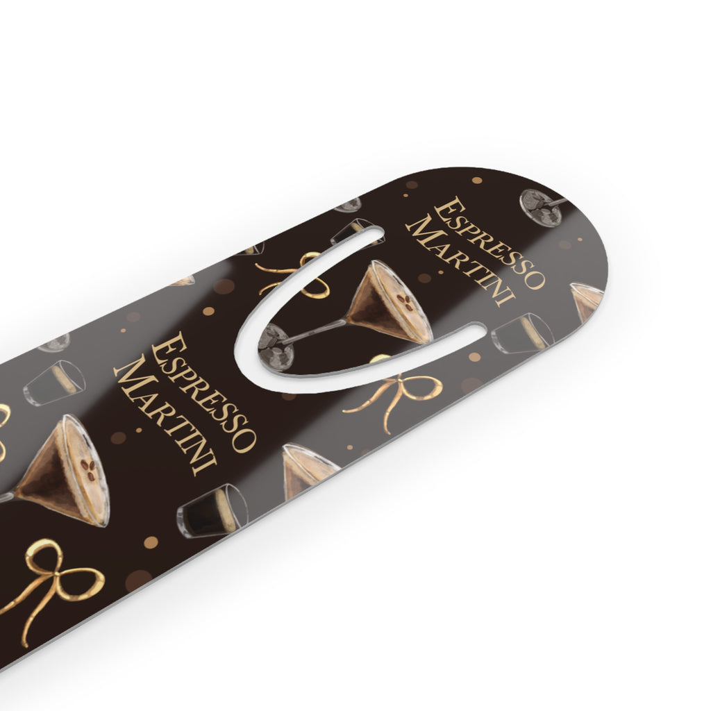Espresso Martini Metal Bookmark — Dark Brown Espresso Collection Inspired Design