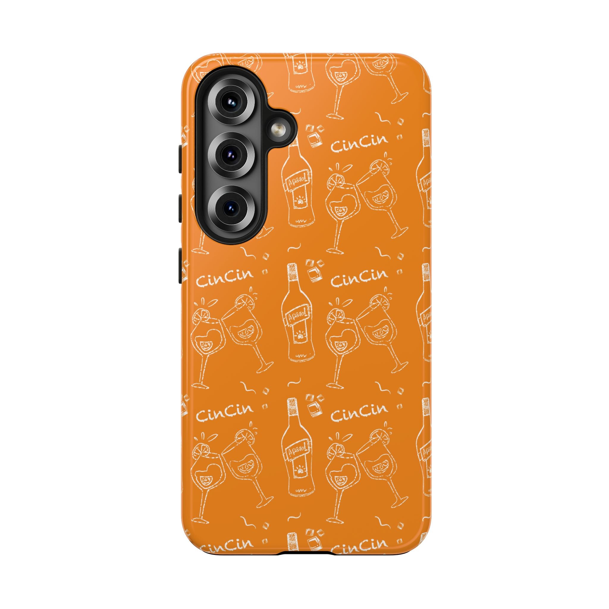 Cin Cin Spritz Tough Phone Case — Orange Citrus Cocktail Pattern