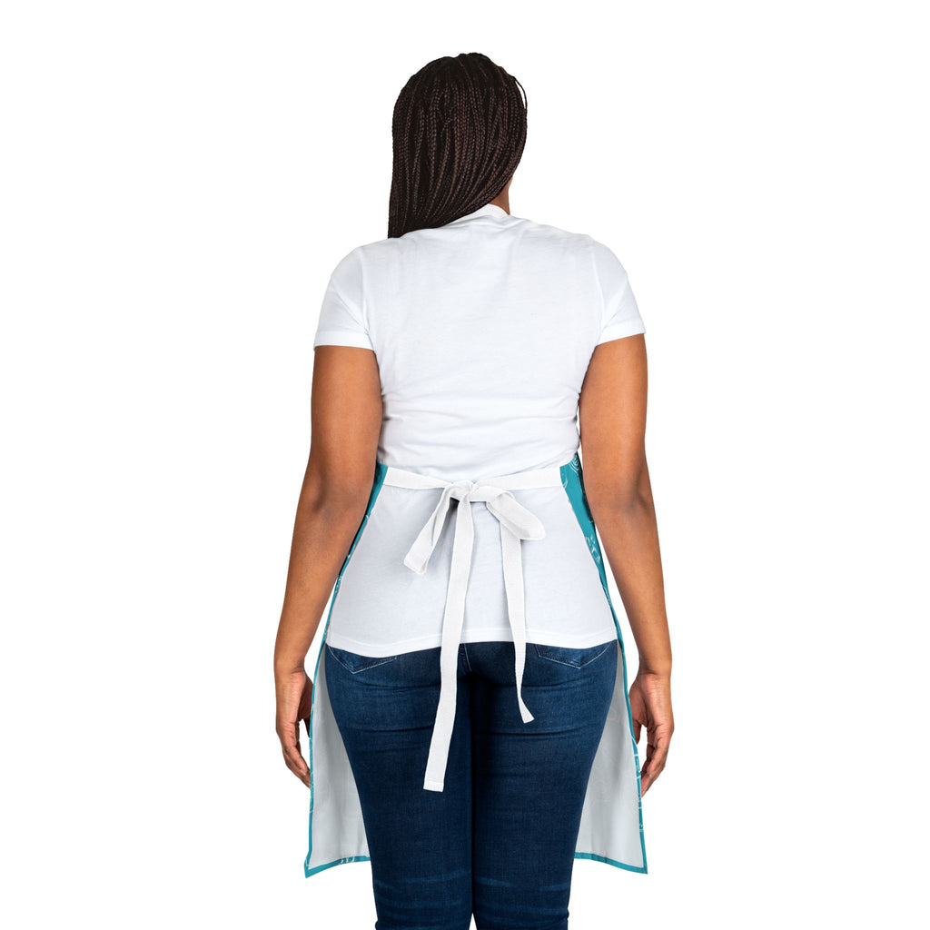 Cin Cin Apron — Turquoise Cin Cin Brunch Inspired Design