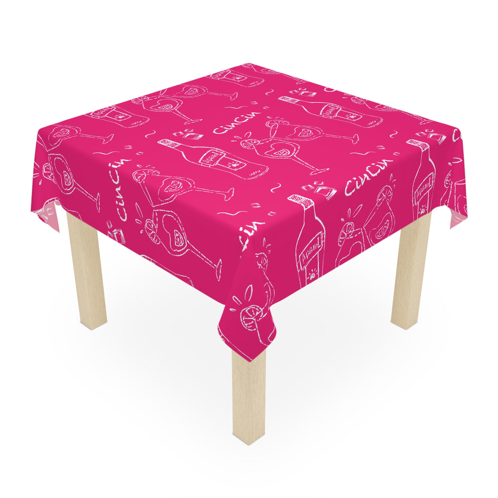 Cin Cin Tablecloth — Pink Cin Cin Collection Inspired Design