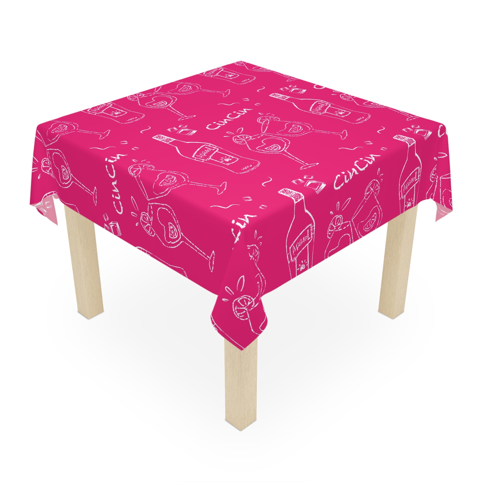 Cin Cin Tablecloth — Pink Cin Cin Collection Inspired Design