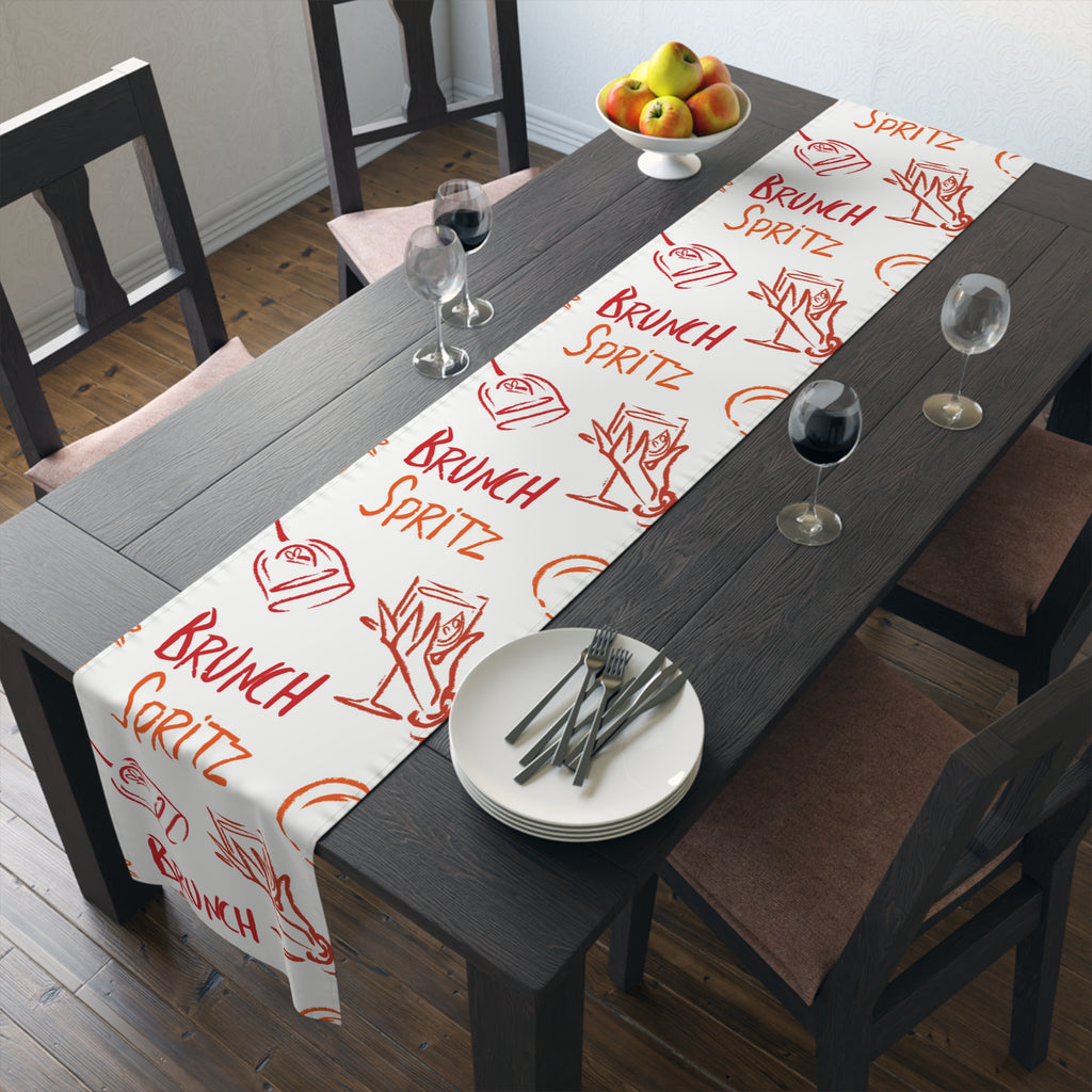 Brunch Spritz Table Runner — White Brunch Collection Inspired Design