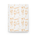 Cin Cin Cocktail Hardcover Journal — White and Orange Aperol Inspired Design
