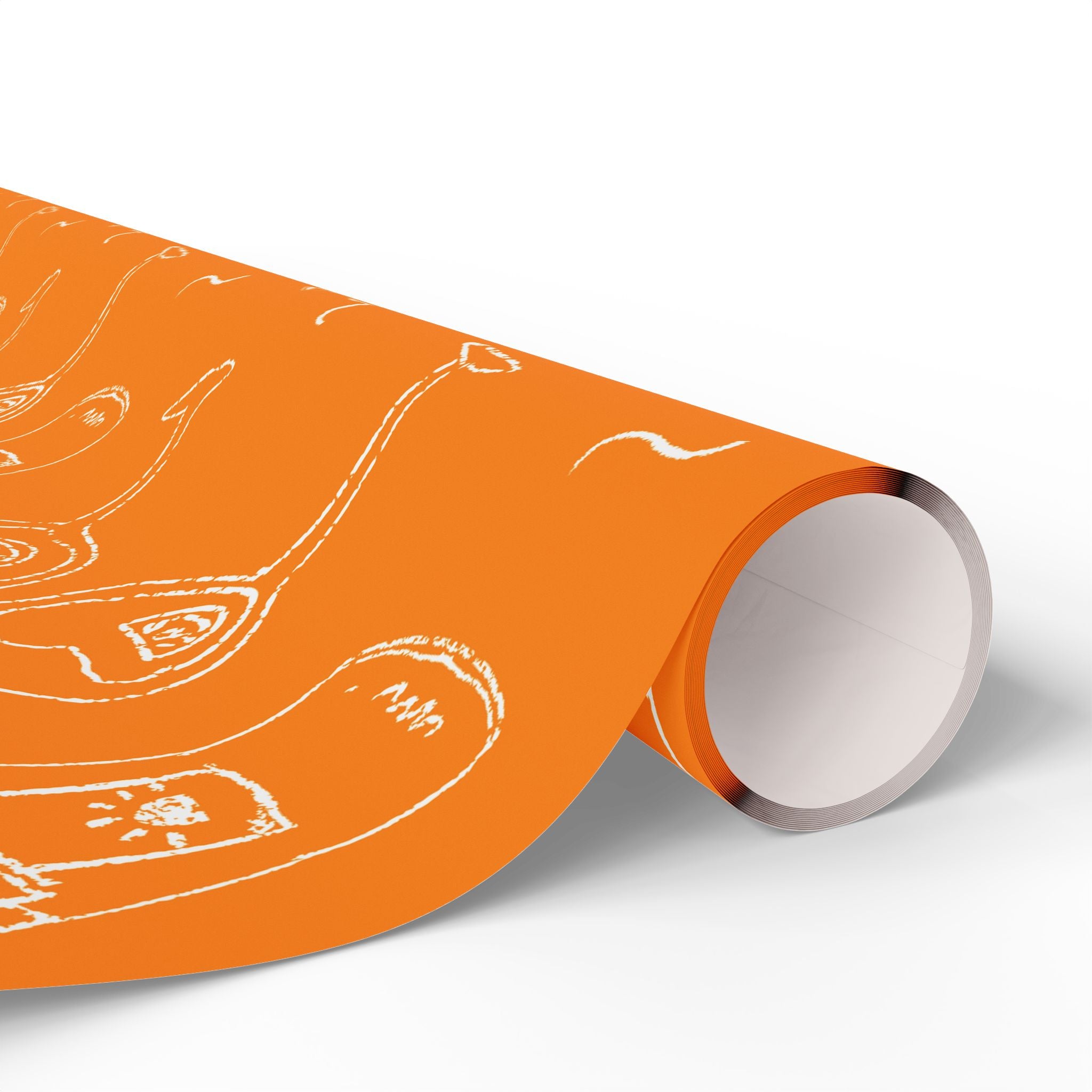 Cin Cin Peel Wrapping Paper Roll — Orange Cin Cin Collection Inspired Design