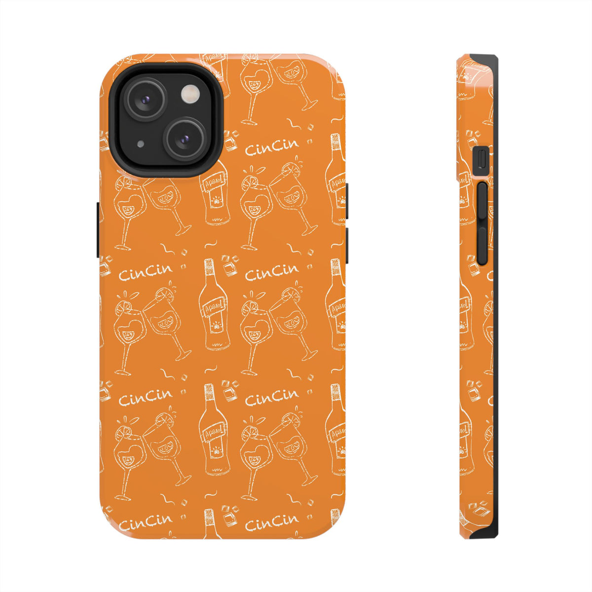 Cin Cin Spritz Tough Phone Case — Orange Citrus Cocktail Pattern