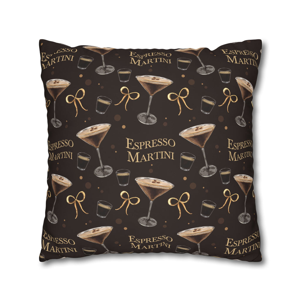 Espresso Martini Pillowcase — Dark Brown Espresso Collection Inspired Design