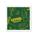Aperol Brunch Cocktail Napkins (Pack of 50) – Green Paper Napkins, Cocktail Party Decor, Brunch Beverage Napkins, Hostess Gift