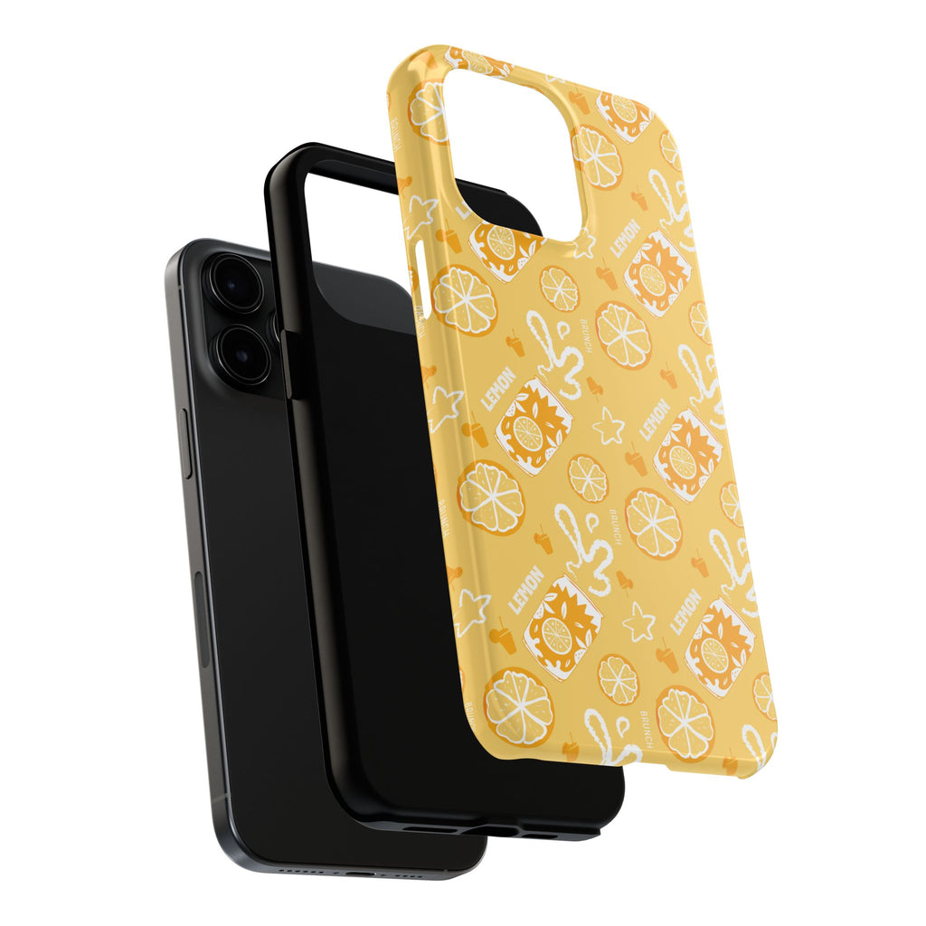 Lemon Brunch Tough Phone Case — Yellow Aperol Inspired Design