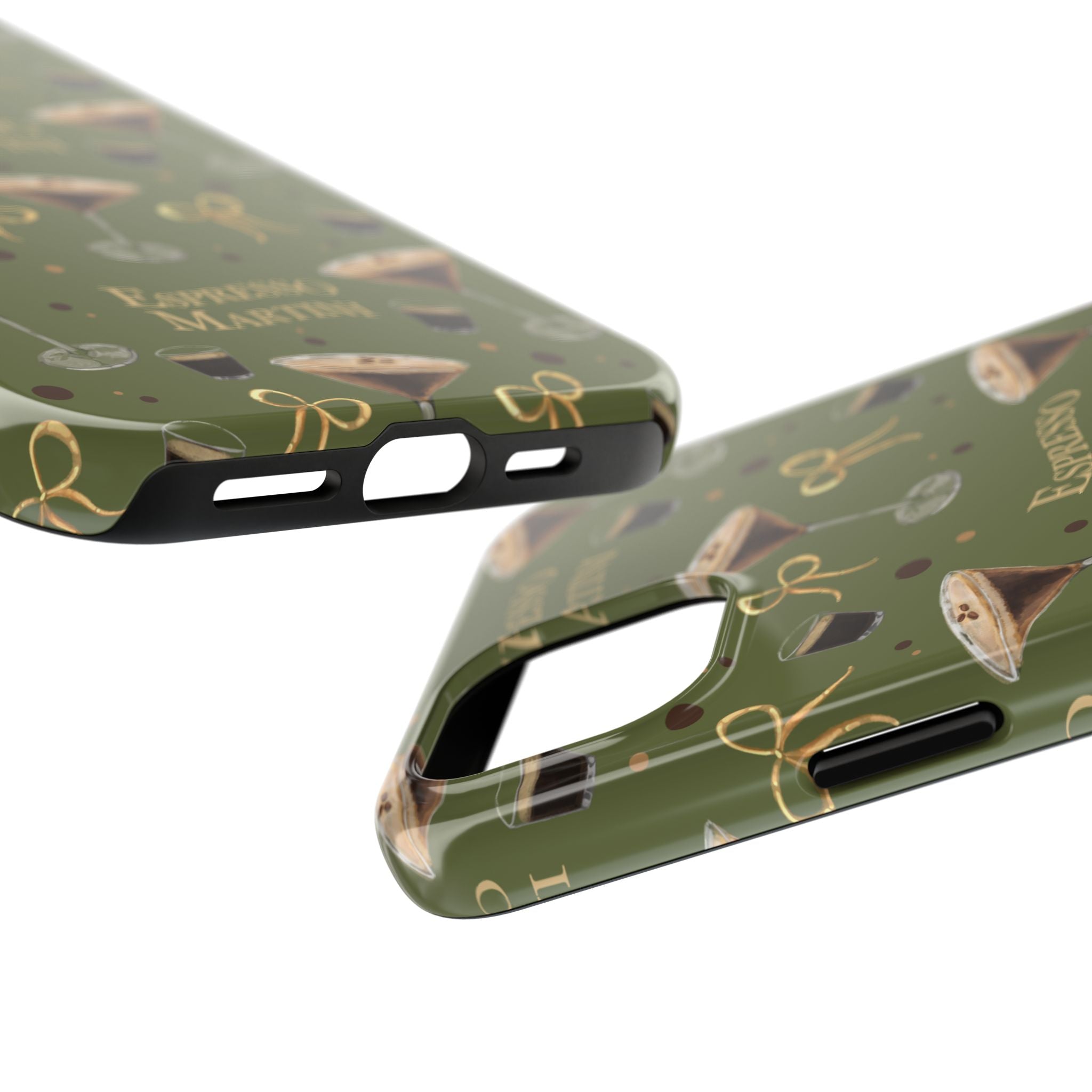 Espresso Martini Tough Phone Case — Olive Green Espresso Collection Inspired Design