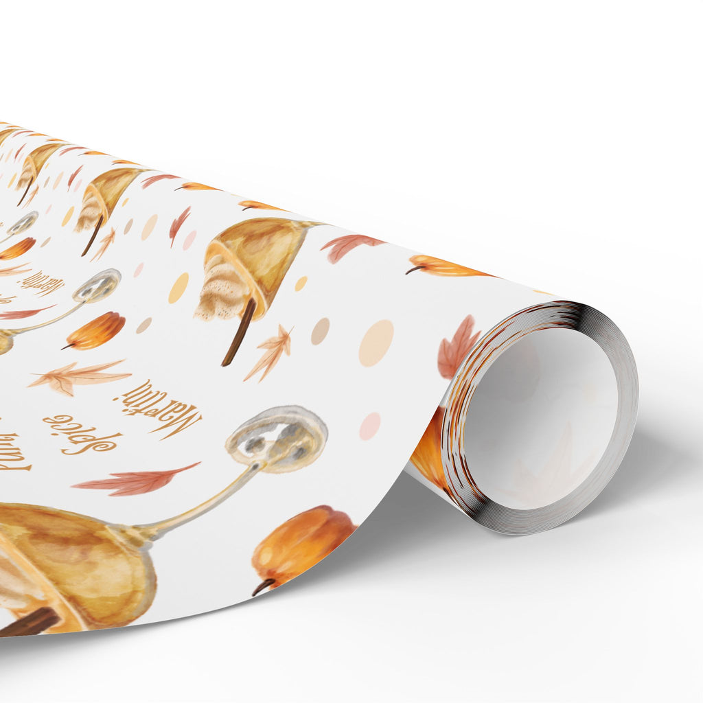 Pumpkin Spice Martini Wrapping Paper Roll – White Pumpkin Collection Inspired Design