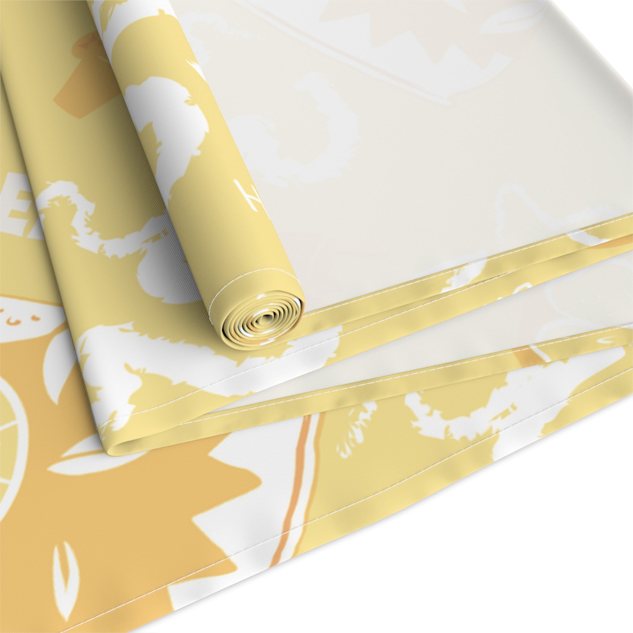 Lemonade Pattern Table Runner — Sunny Citrus Kitchen Decor