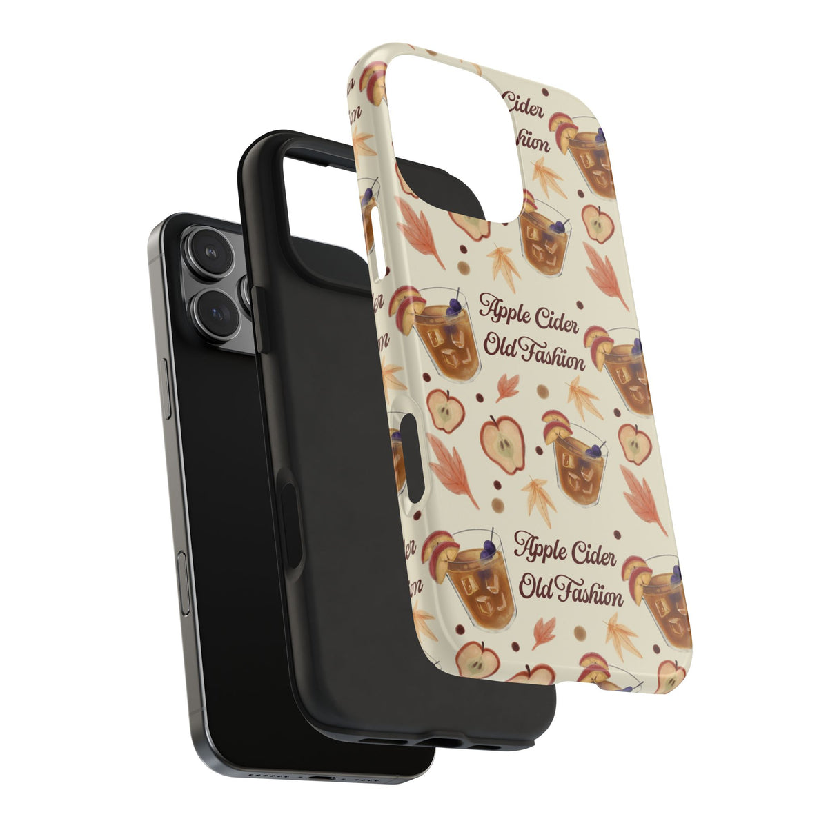 Apple Cider Old Fashioned Tough Phone Case – Beige Apple Cider Collection Inspired Design