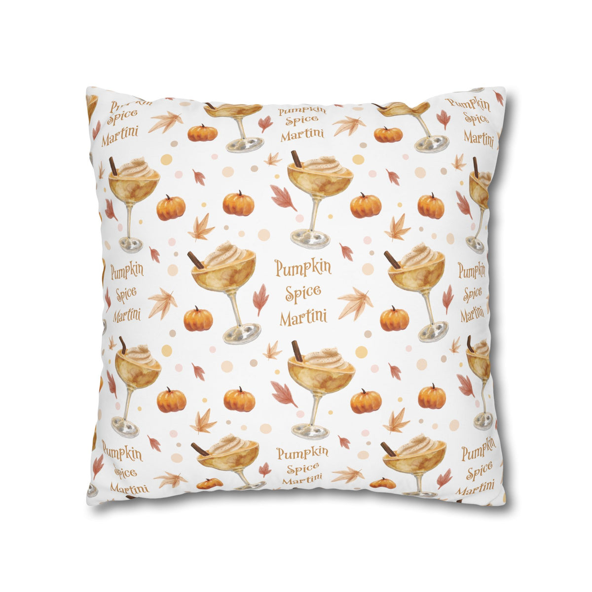 Pumpkin Spice Martini Pillowcase — White Pumpkin Collection Inspired Design
