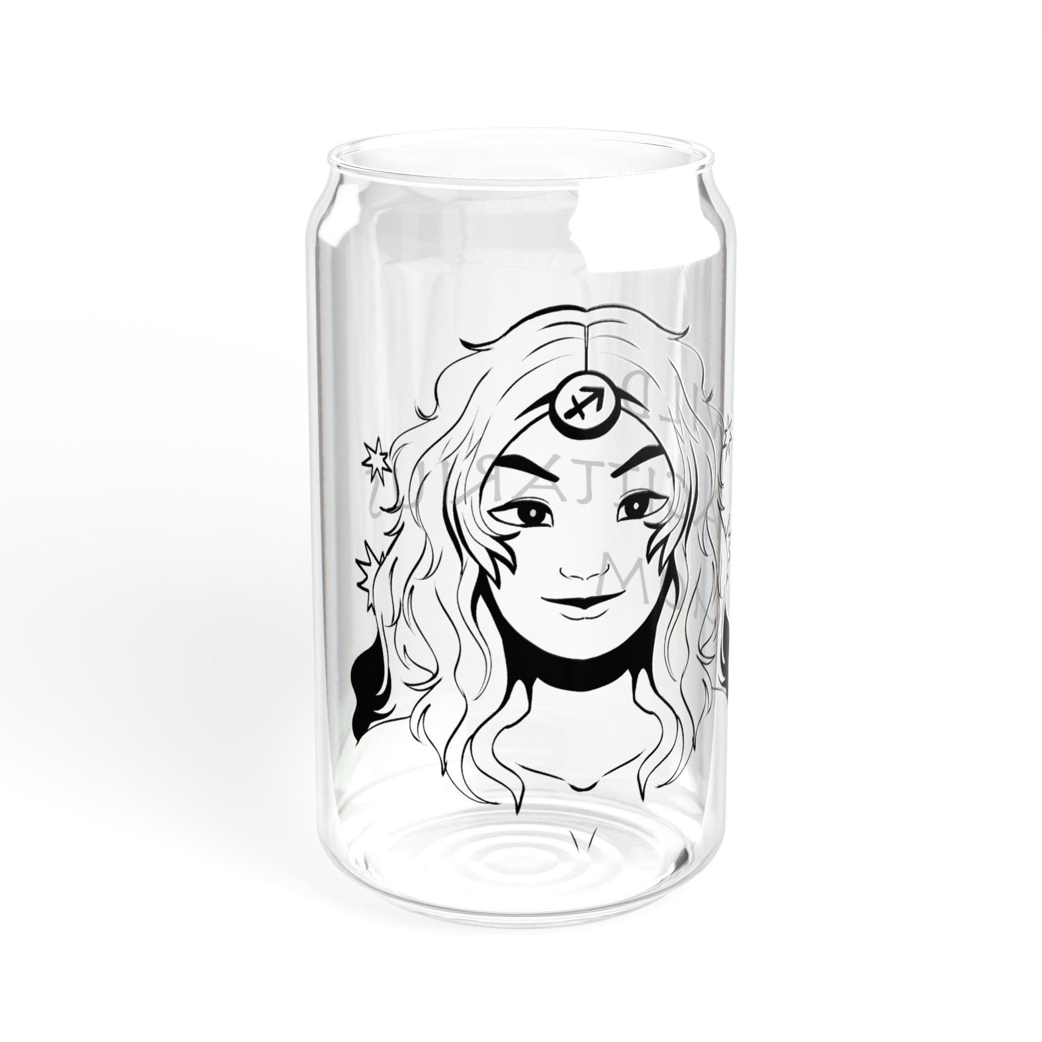 Sagittarius Mom Glass Cup – 16oz Zodiac Gift for Mom | Astrology Drinkware