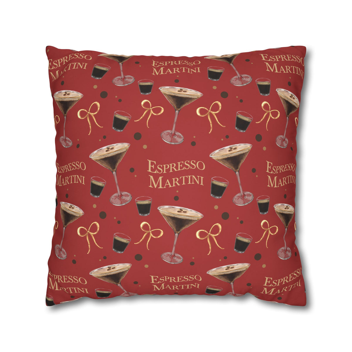 Espresso Martini Pillowcase — Red Espresso Collection Inspired Design