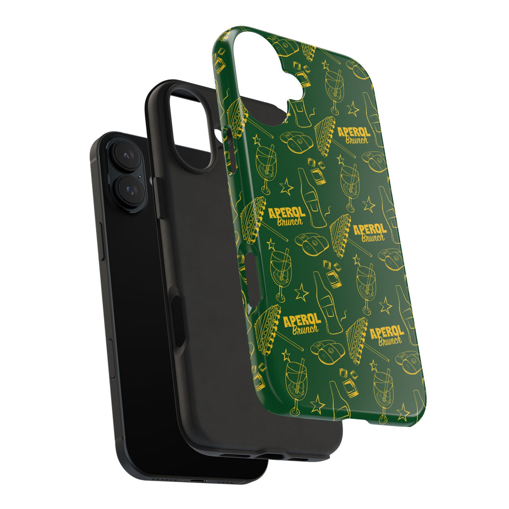 Aperol Brunch Tough Phone Case — Green Aperol Inspired Cover